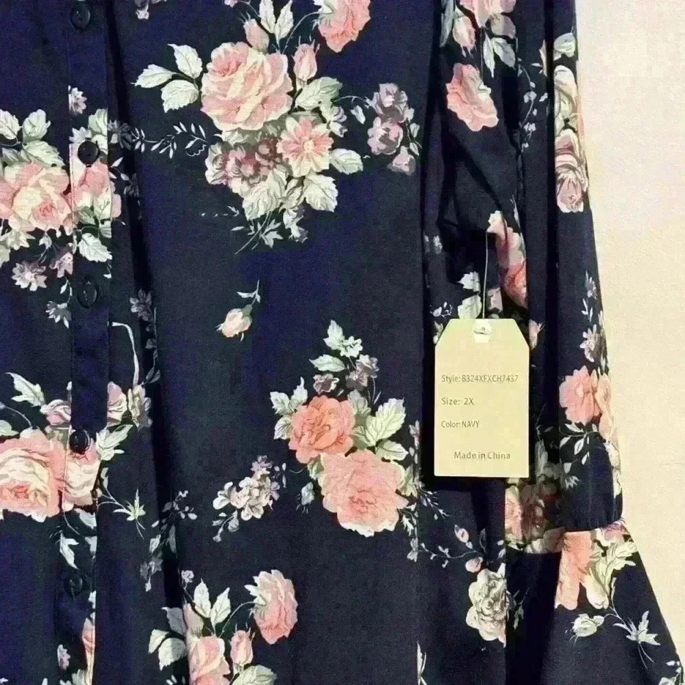 Passport women’s 2x blouse with wide sleeve’s NWT - Picture 4 of 5